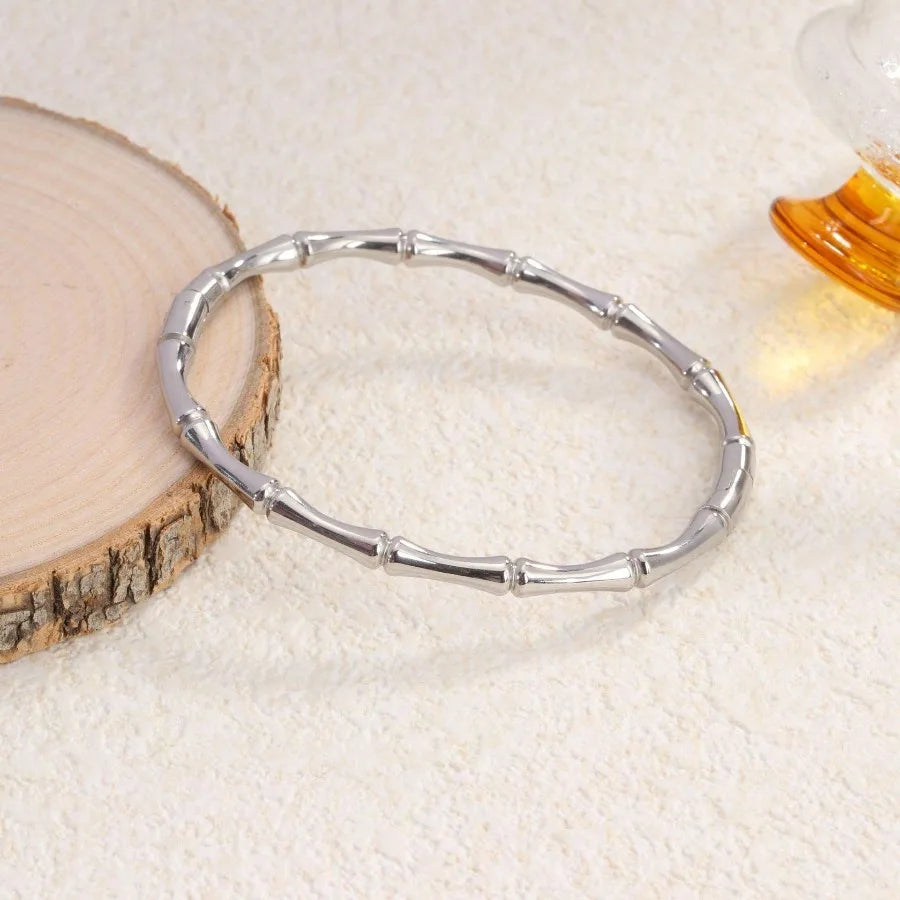 Opening Bracelet Bamboo Knot Simple Fashion Low Sensitivity Classic Design Simple Women's Bracelet