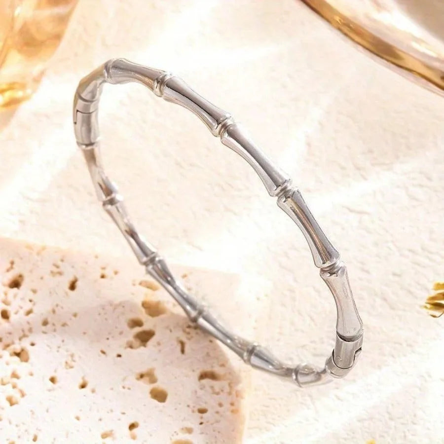 Opening Bracelet Bamboo Knot Simple Fashion Low Sensitivity Classic Design Simple Women's Bracelet